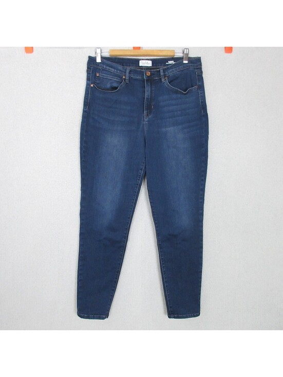 Nicole Miller Denim - Nicole Miller Jeans Womens 14 Blue SOHO High Rise Skinny Dark Wash Denim 32x28.5